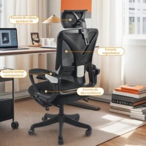 Cadeira Escritório Ergonômica com Apoio