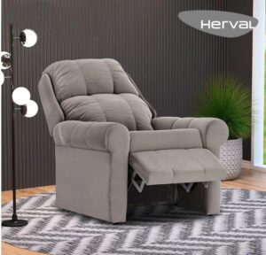 Poltrona Reclinável do Papai Herval Slim Veludo
