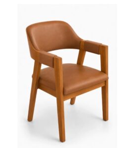 Cadeira Estofada Luxo para Mesa de Jantar