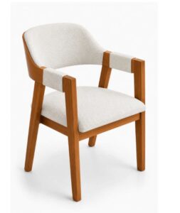 Cadeira Estofada Luxo para Mesa de Jantar