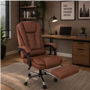 Cadeira Ergonômica com Apoio para Pés
