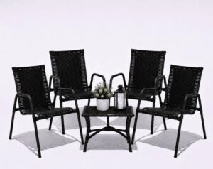 Conjunto 4 Cadeiras com Mesa de Centro