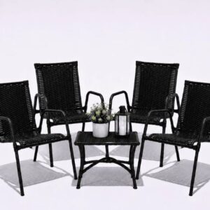Conjunto 4 Cadeiras com Mesa de Centro